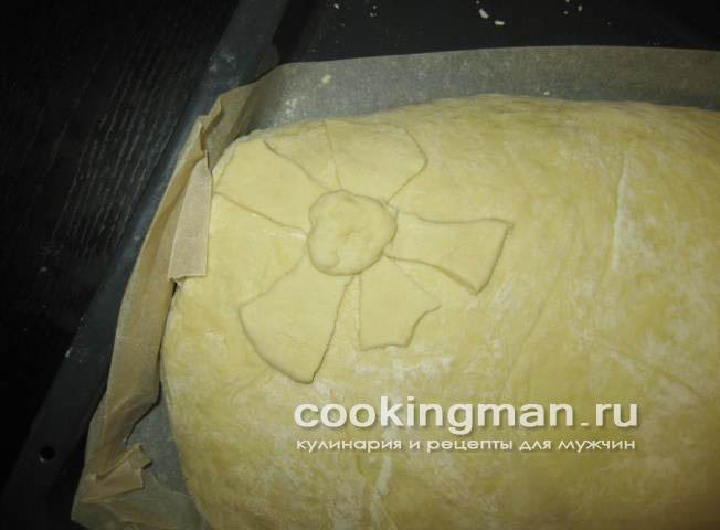 Кулебяка с мясом, капустой и грибами рецепт кулебяки