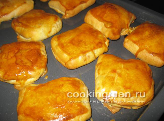 Слойки с ветчиной и сыром рецепт слойки