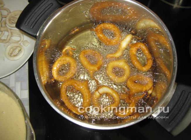 Кальмары в кляре кольца кальмара в кляре