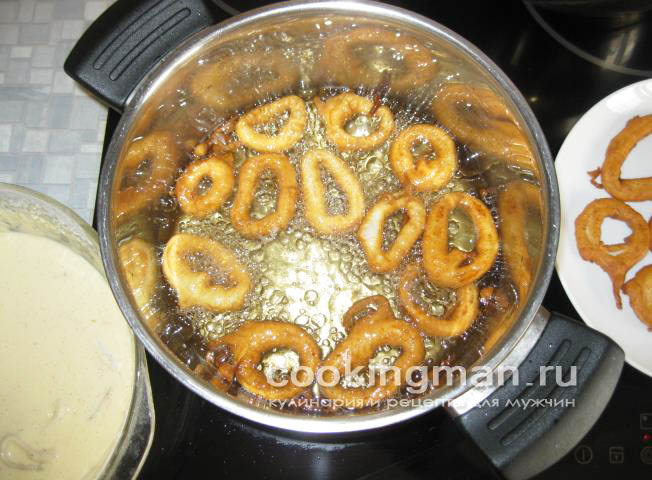 Кальмары в кляре кольца кальмара в кляре