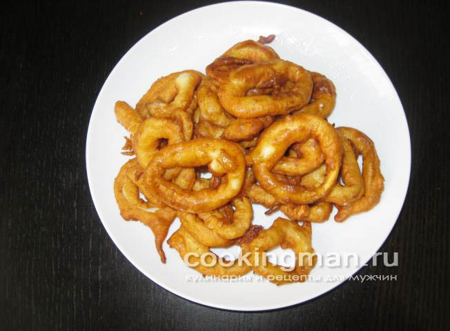 Кальмары в кляре кольца кальмара в кляре